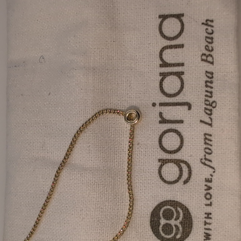 Gorjana Delicate Wilder Initial "O" Goldtone Necklace A9 - Picture 8 of 8